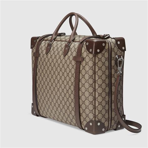 gucci konsol|Gucci leather suitcase.